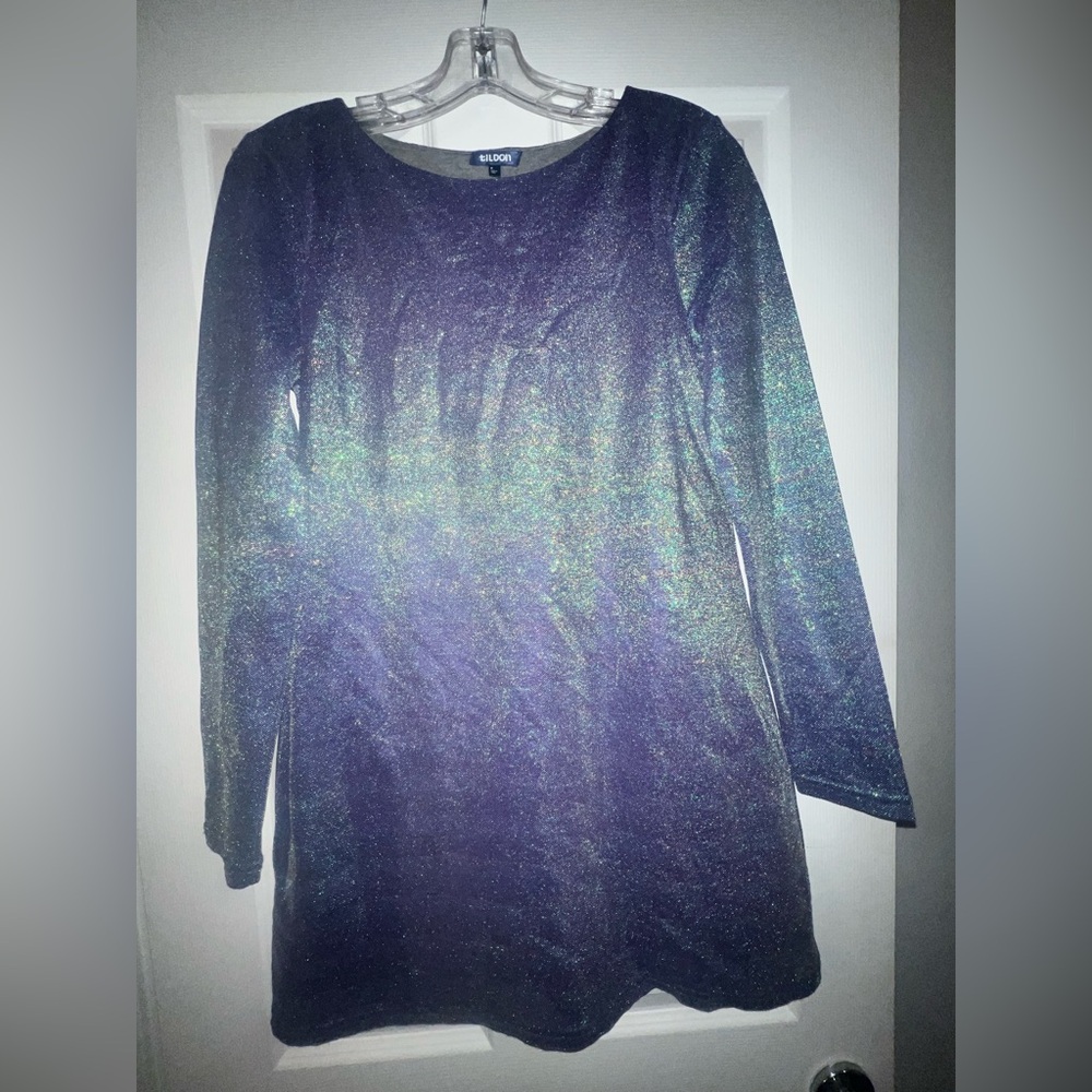 Tildon Mermaid Shimmer Mini Dress sz Medium